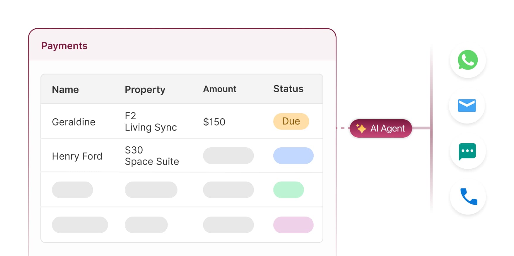 Rent Collection for Coliving with SaaS and AI agents