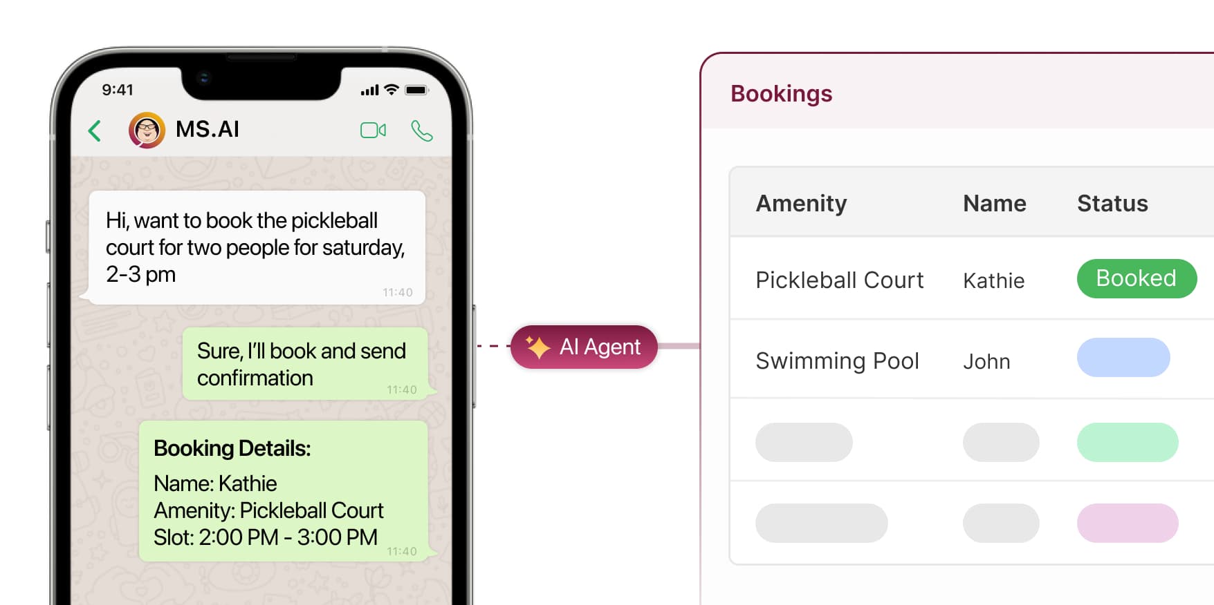 Amenity Bookings for Coliving