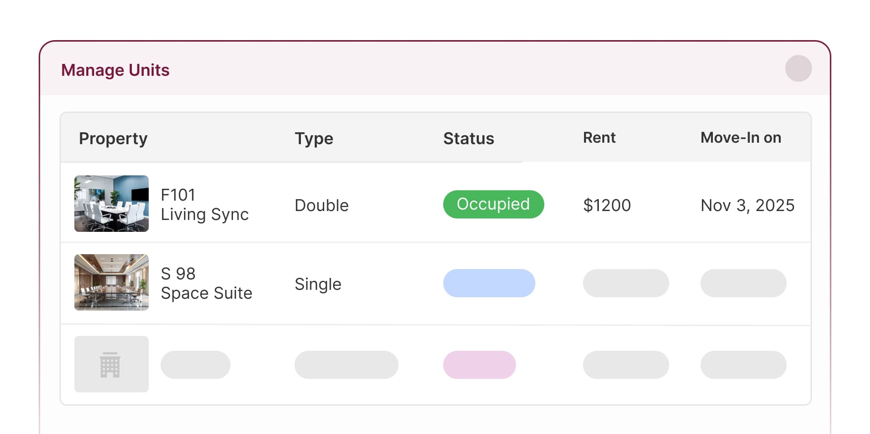 Leasing and Booking SaaS for Student Housing