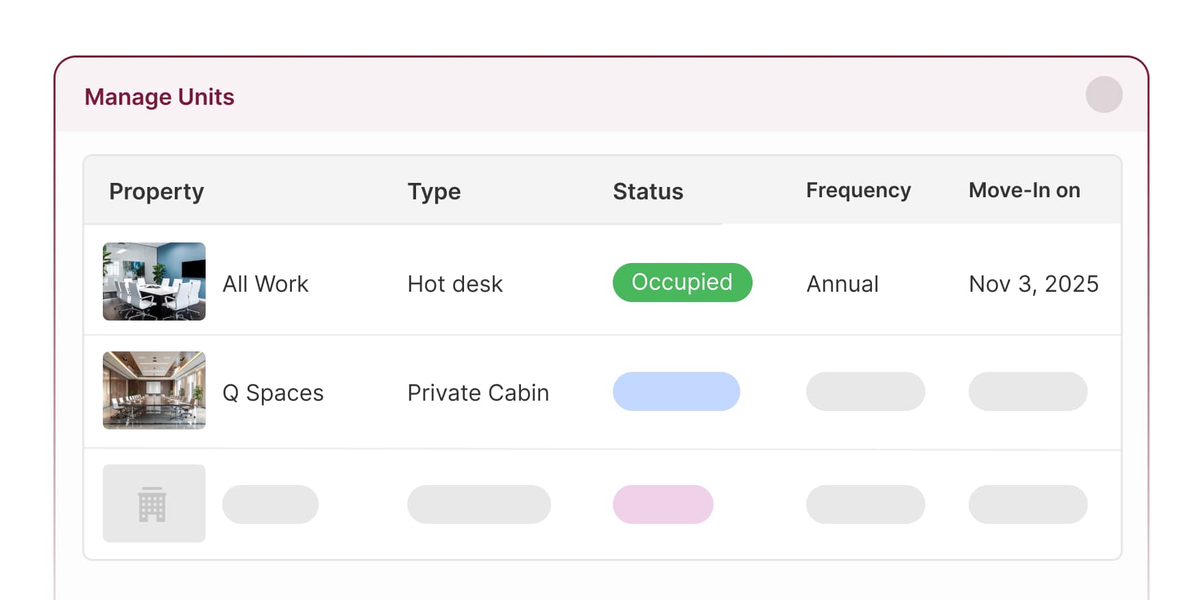 Leasing and Booking SaaS for Coworking Spaces